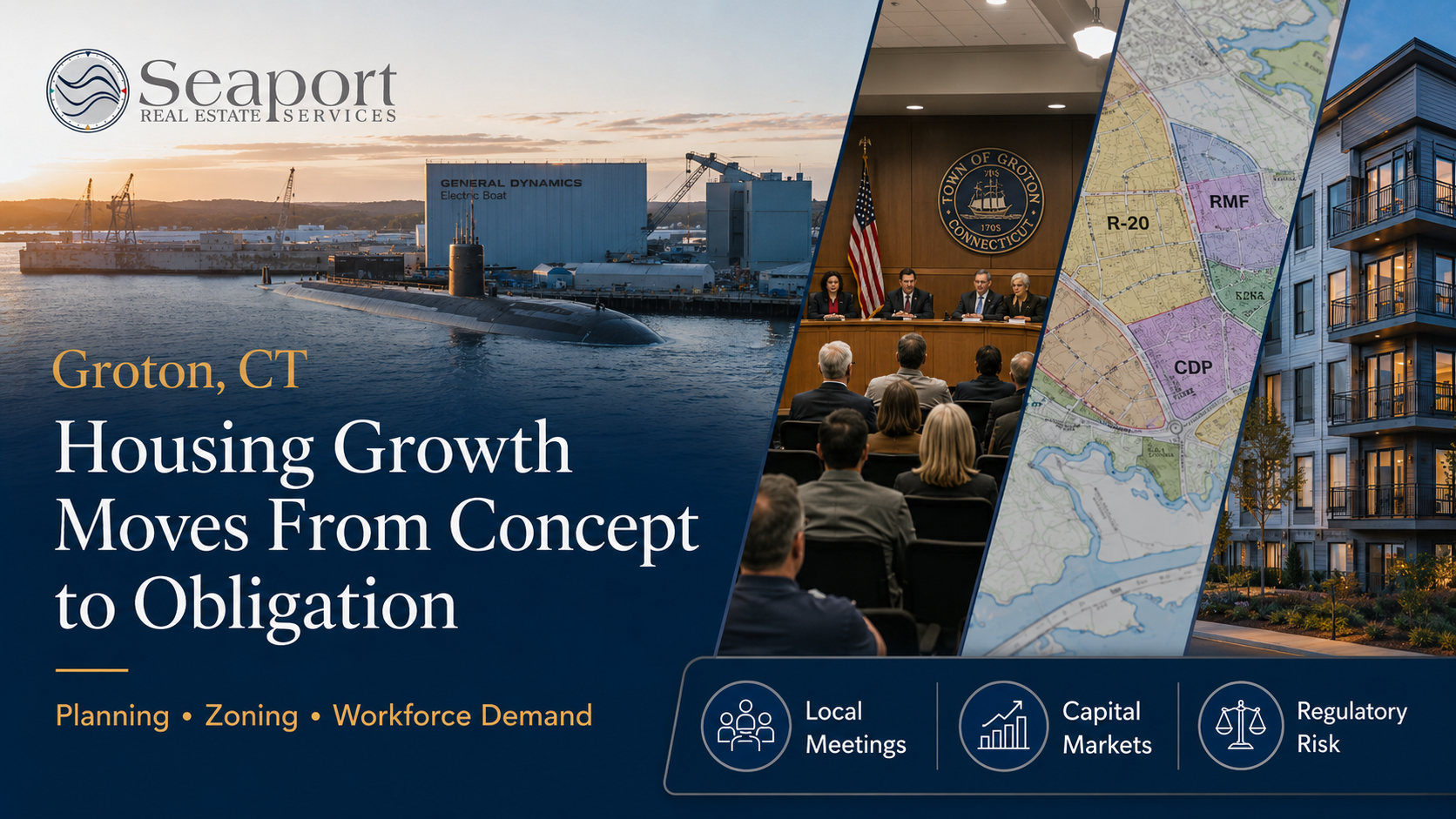 Groton CT housing growth planning, zoning, and workforce demand