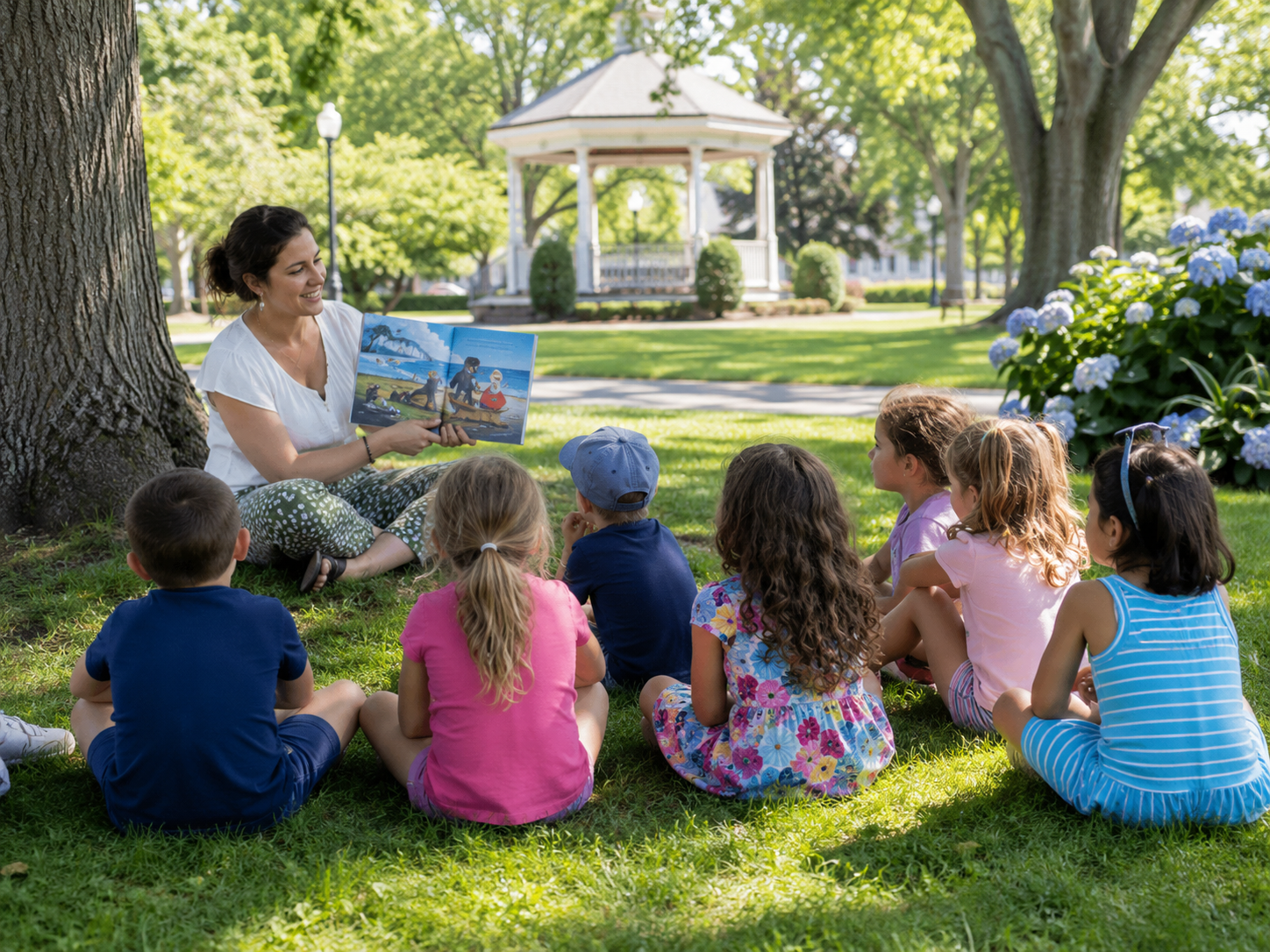 Storytime in the Park at Wilcox Park Westerly