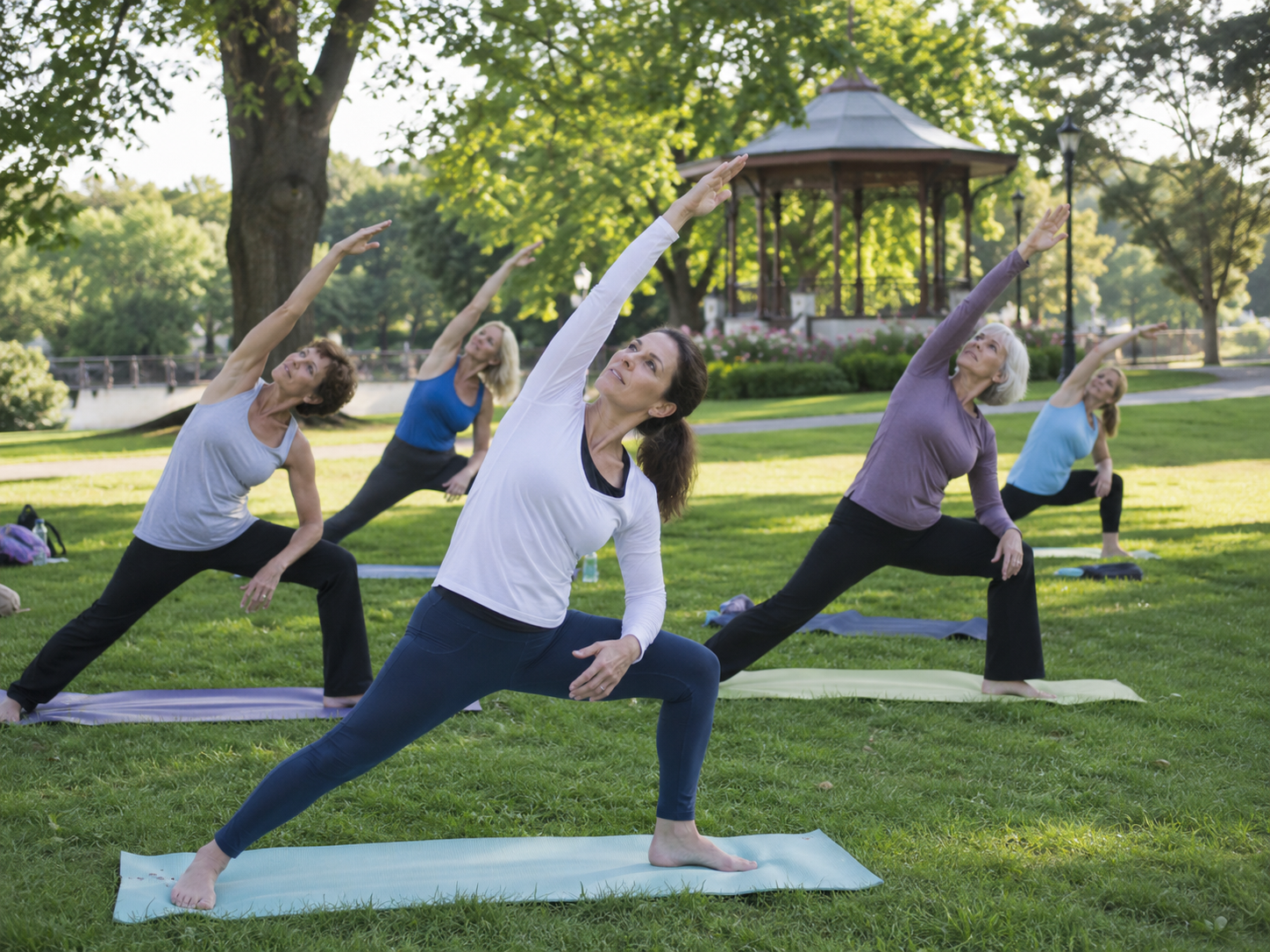 Essentrics Stretch in the Park at Wilcox Park Westerly