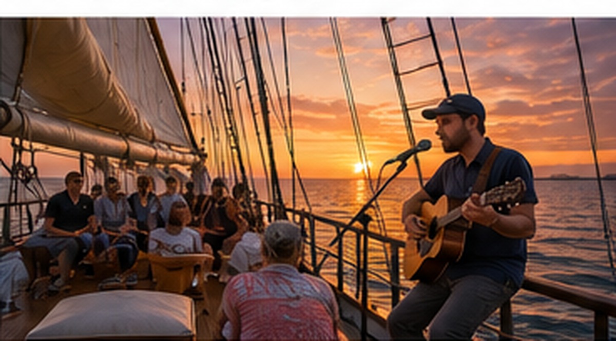 Live music aboard ARGIA in Mystic Connecticut