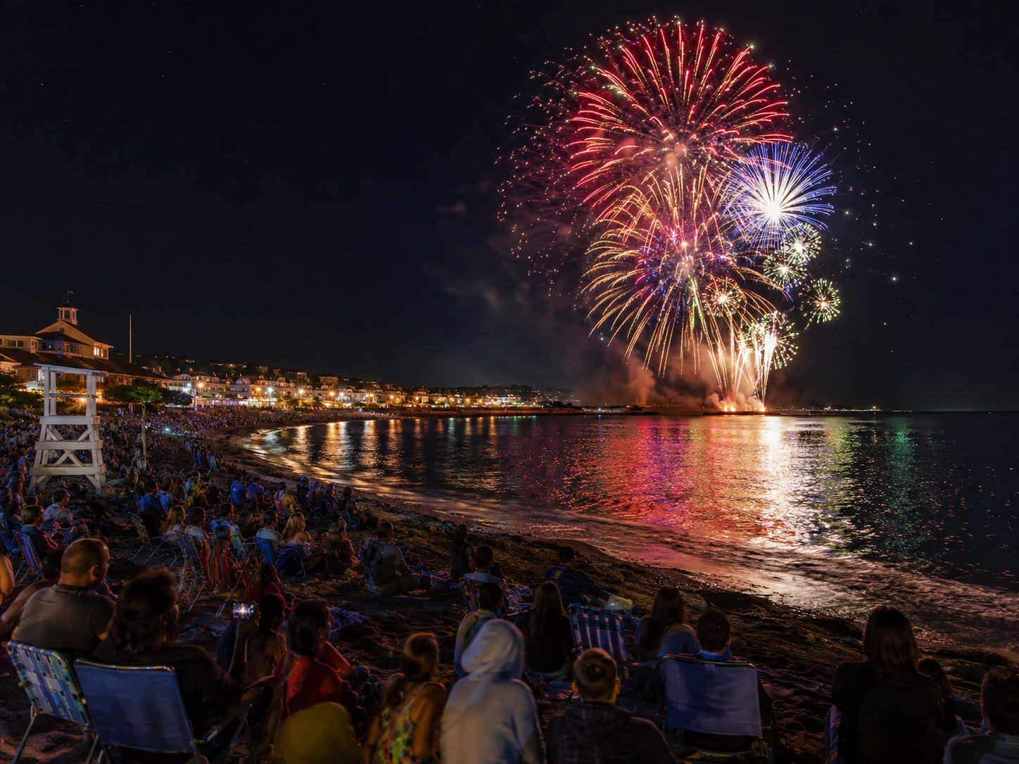 Narragansett Fourth of July Fireworks Display at Town Beach