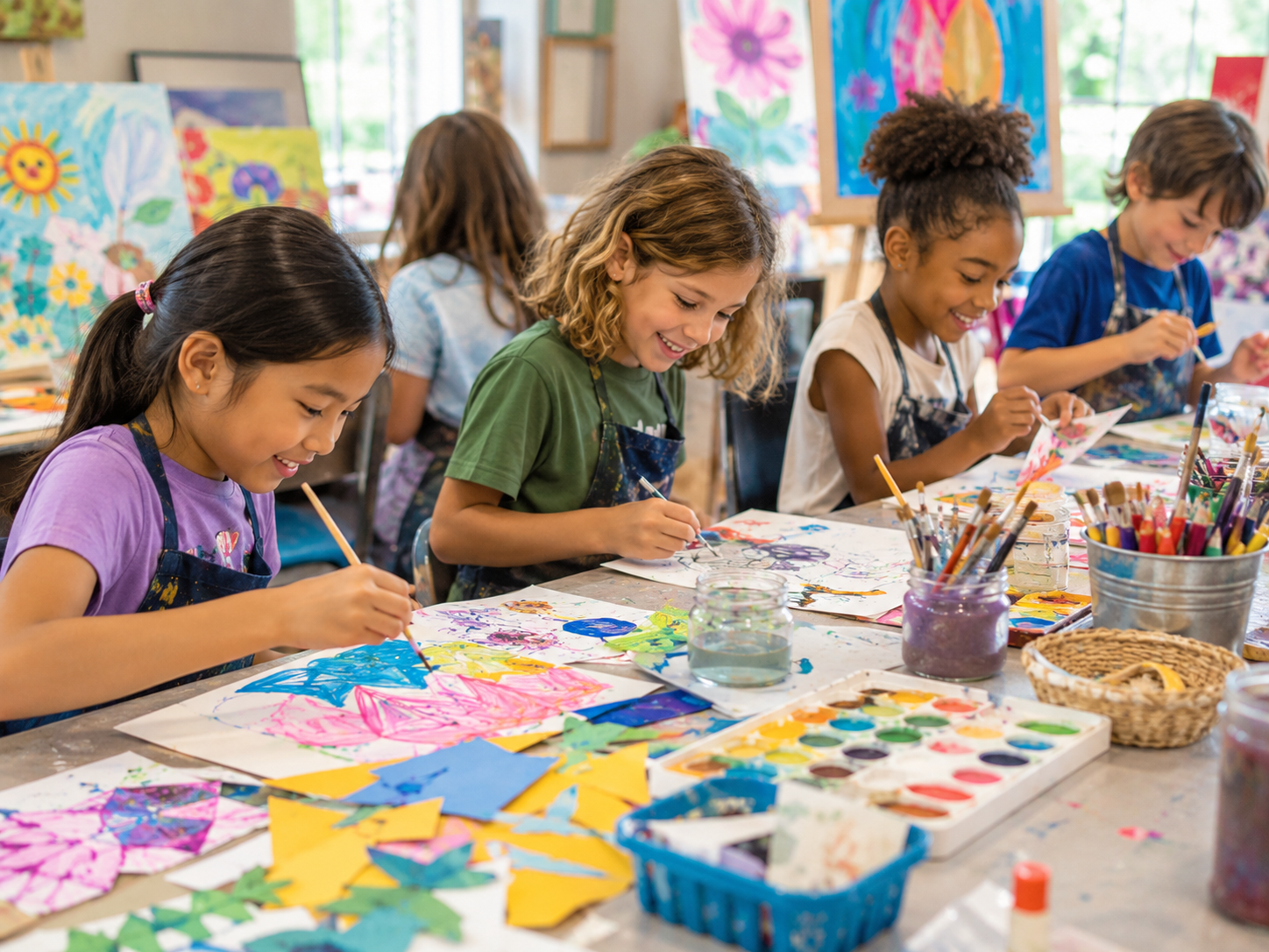 Kids Pop Up Art Studio Paint a Pot and Make event