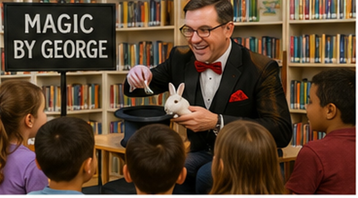 Magic by George at Mystic and Noank Library